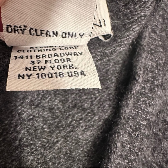 M MAGASCHONI 100% Cashmere Sweater Gray XS Tunic High Low Loose Fit V-Neck EUC - Picture 3 of 16